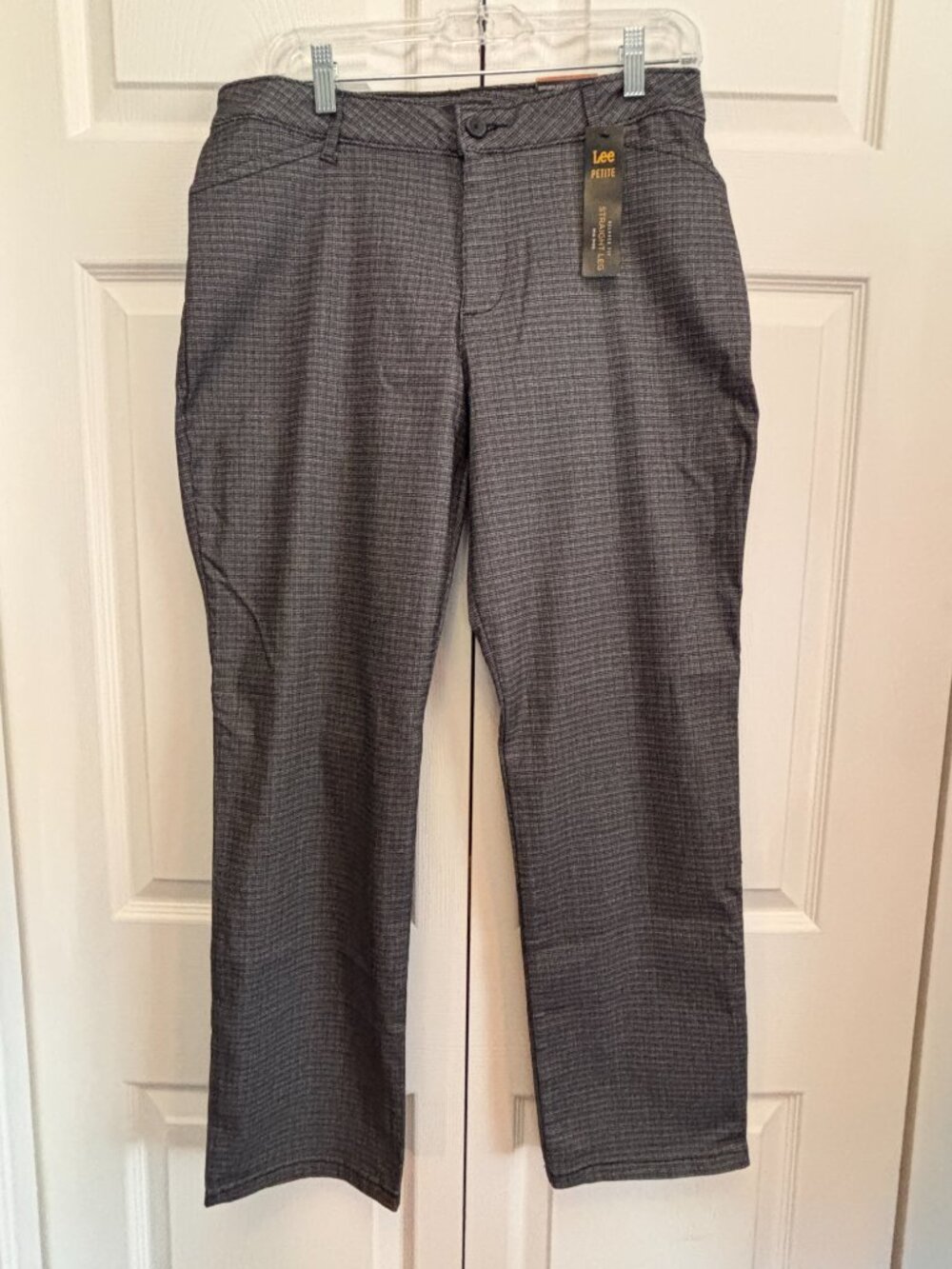 Lee Petite Straight Leg Pants Women’s Size 10P NWT Mid Rise Stretch Dress Pants